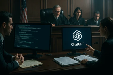 Visual for this record: A court left open whether chatbot output counts as speech