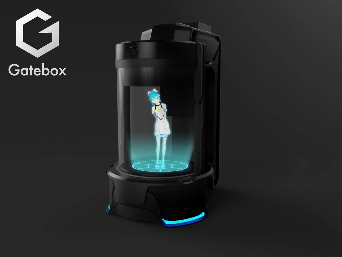 Visual for this record: Gatebox's hologram companion became a licensed-character display maker