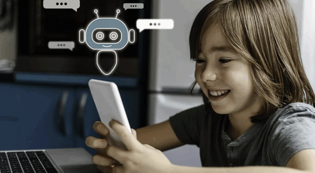 Visual for this record: A UK survey found vulnerable children favour companion chatbots