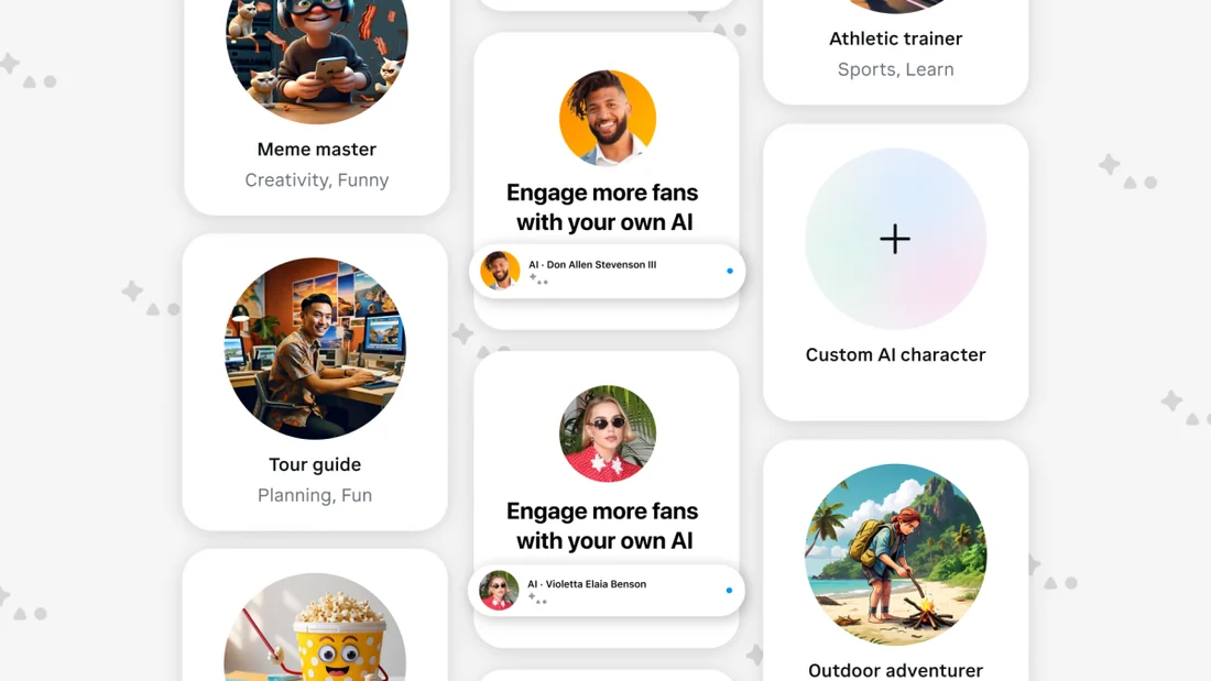 Visual published with the cited source for this record: Meta let anyone build a labelled AI character across its apps