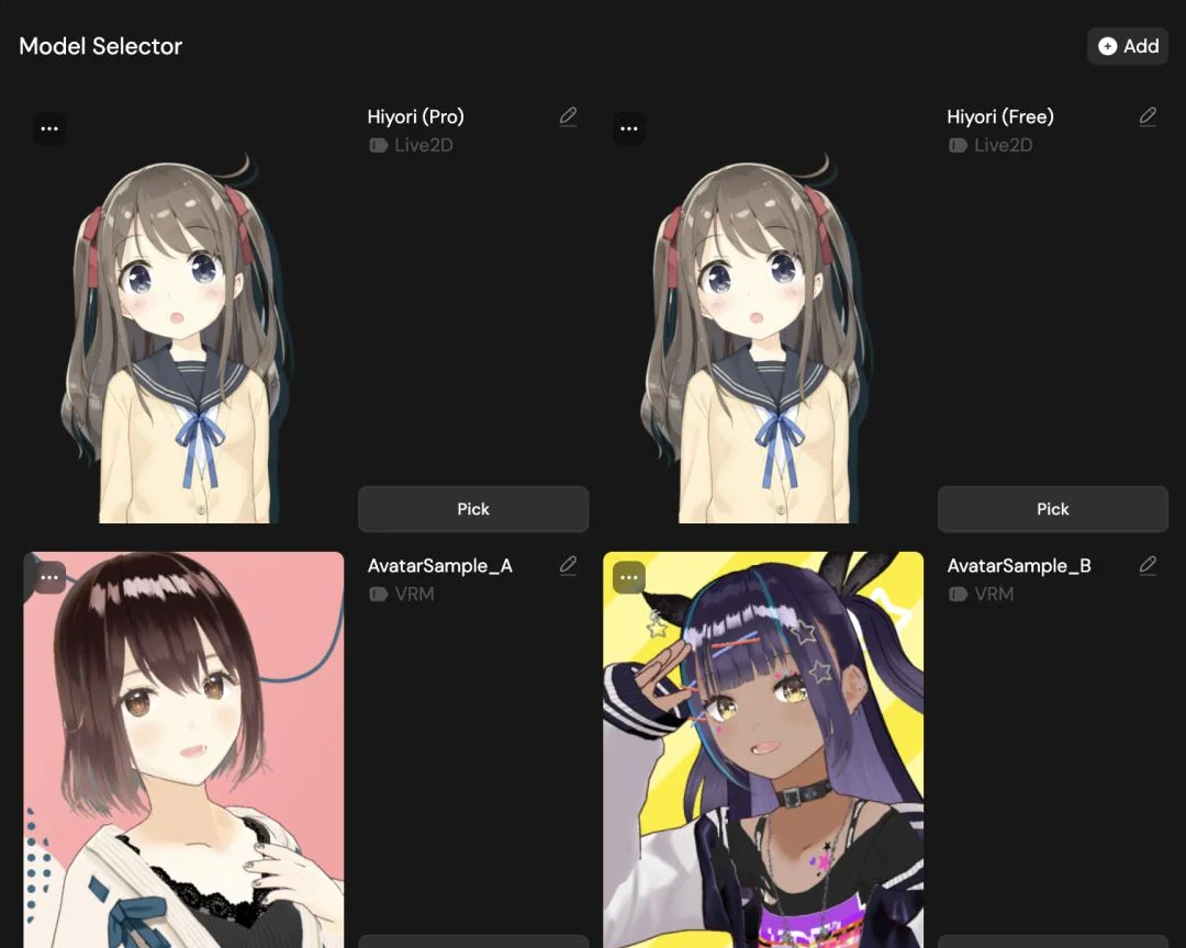 Visual for this record: VRM and Live2D encode different rules for who owns a digital face